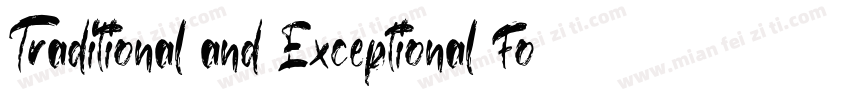 Traditional and Exceptional Font字体转换